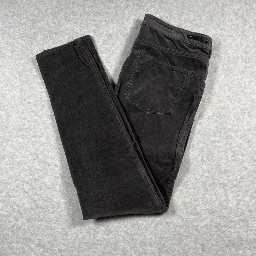 Pilcro and the Letterpress Serif Pants Sz 28 Charcoal Black Cotton Corduroy